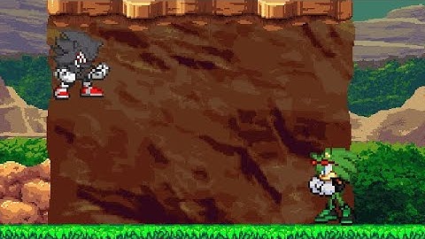 SSF2 Mod Battle: Fleetway Dark Super Sonic Vs Scourge