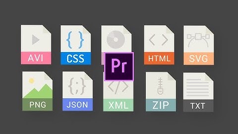 File Types Icons Pack Motion Graphics Templates