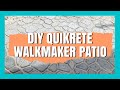 DIY PATIO COMPLETE | Quikrete Walkmaker