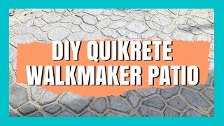 DIY PATIO COMPLETE | Quikrete Walkmaker