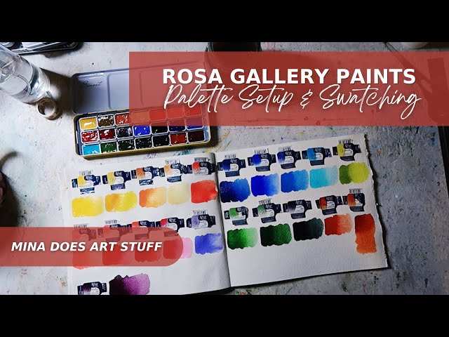 Putting Together My Rosa Gallery Watercolour Paint Palette, with