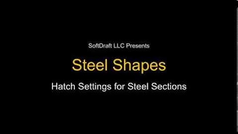 Steel2K AutoCAD Plugin: Steel Shapes Hatch Toggle Option