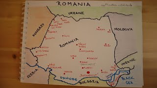 ASMR Map of Romania - Drawing Map of Romania - Slovak Whisper - Whispering - Slovak Accent screenshot 4