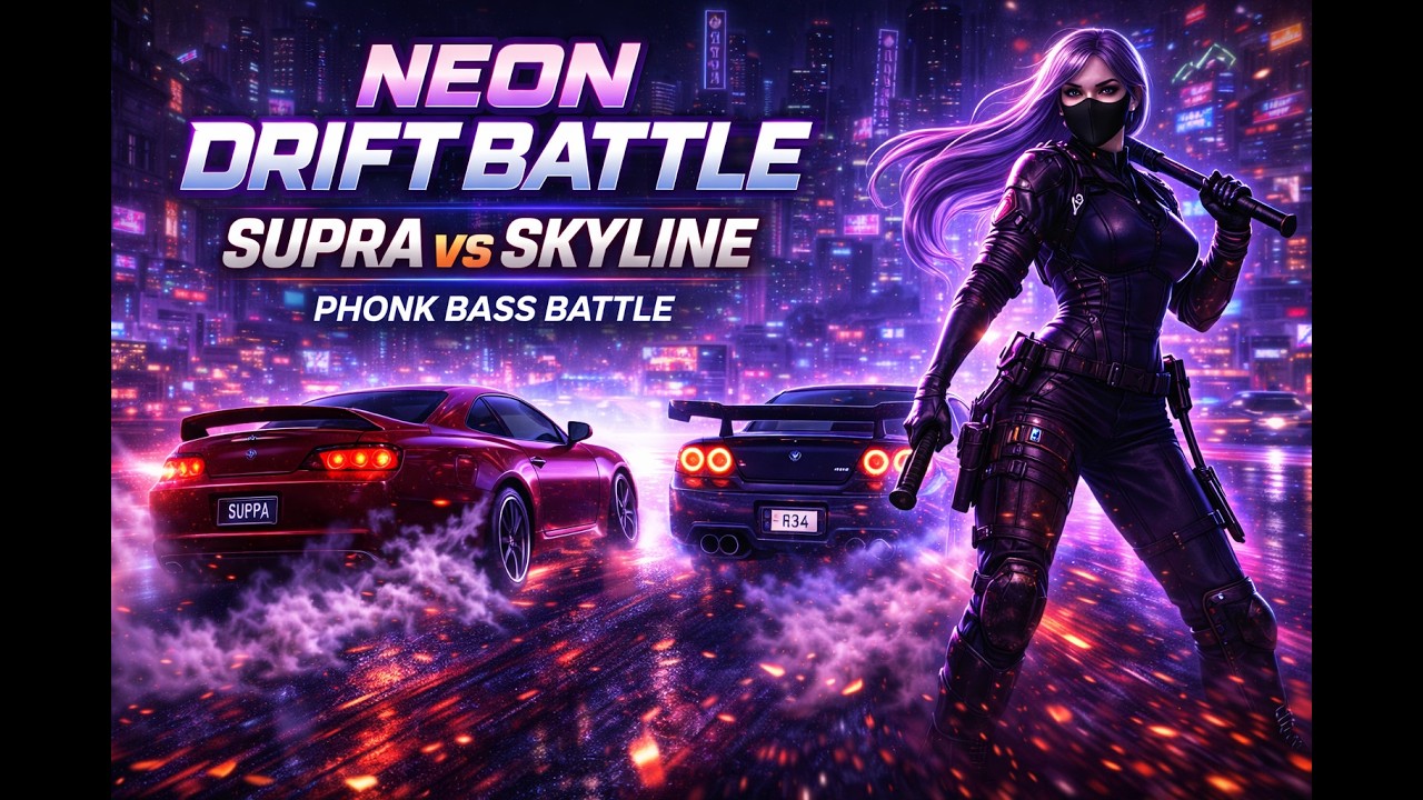 NEON DRIFT BATTLE — SUPRA vs SKYLINE 🔥🔥🔥🔥🔥