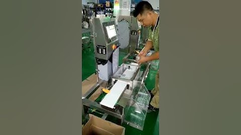 Automatic bag sachet weighing checking machine with reject system weighing equipment