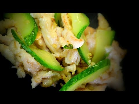 Chinese Chicken & Cucumber Stir Fry (Chinese Style Cooking Recipe)