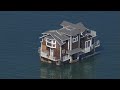 2story houseboat floats across san francisco bay to new home