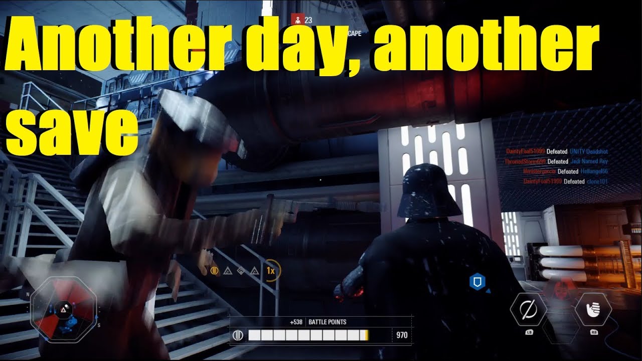Star Wars Battlefront 2 - Another day, another "Ninja, save the team" game XD | Vader hates losing!