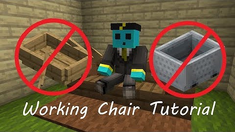 How to make working chairs in Minecraft! (Quick command tutorial)