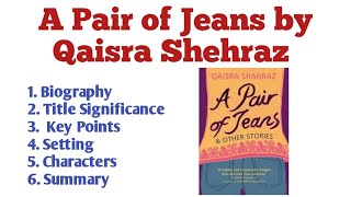 A Pair of Jeans by Qaisra Shehraz Summary in Urdu/Hindi| A Pair of Jeans Characters| Setting.