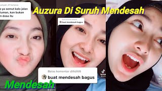 mendesah desah //tik tok auzura di suruh mendesah sama followers//