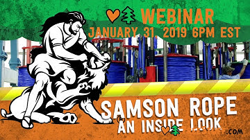 Behind the scenes of the Samson Rope Webinar - TreeStuff.com