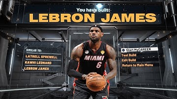 MIAMI HEAT LEBRON JAMES BUILD IS A DEMIGOD ON NBA 2K20! | BEST BULD IN NBA 2K20