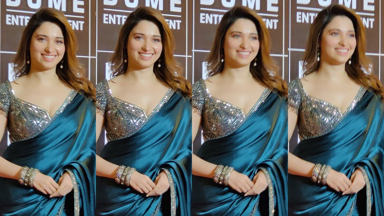 Tamannaah Bhatia Looking Beautiful in Saree At Mumbai Police Biggest Event Umang 2023