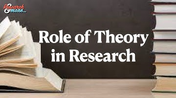 Role of Theory in Research