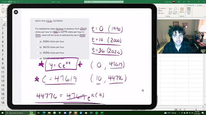 Exponential Decay Word Problem (Precalculus)