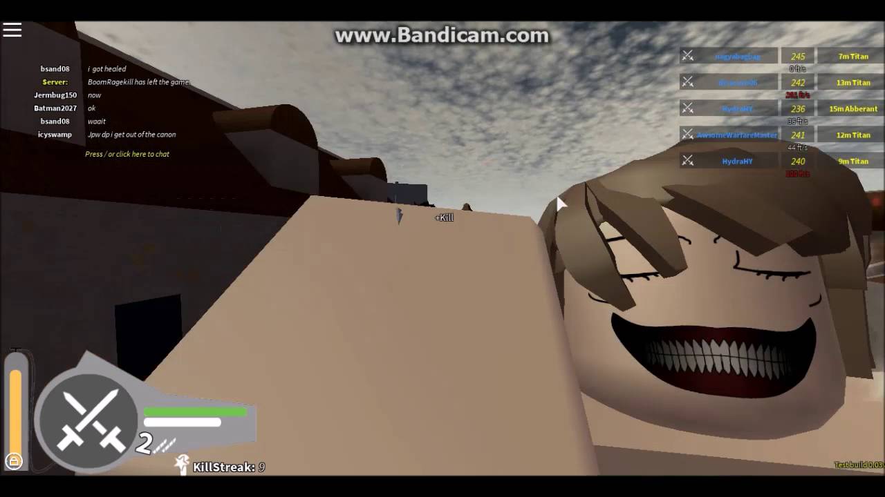 Roblox Attack On Titan Coolest Aot Game On Roblox Youtube - roblox aot