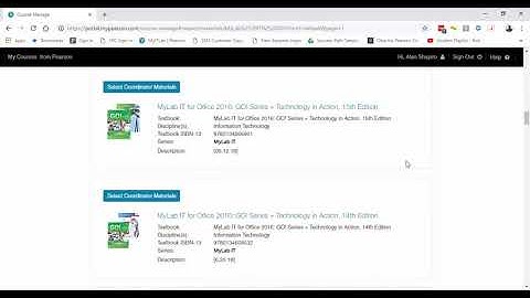 MyLab IT - How to Create a Coordinator Course