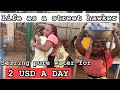 Selling water on the street for a day| Helping random woman | Street Hawkers in Sunyani Ghana