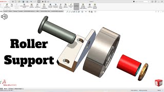 Roller Support Assembly SolidWorks Tutorial!