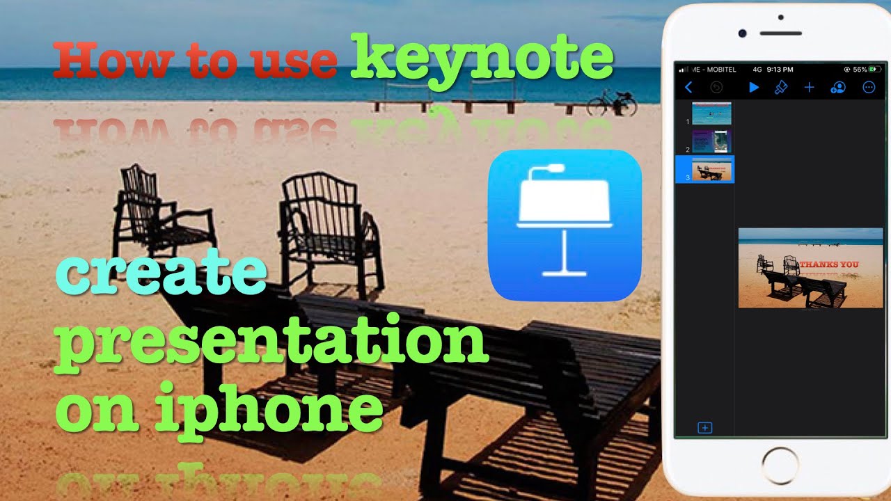 how to create presentation on iphone