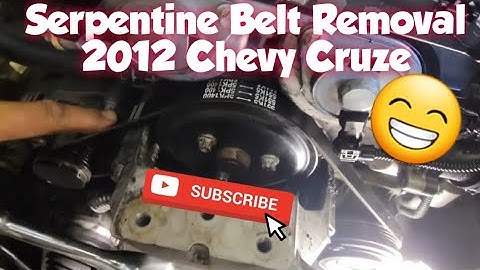 How to: Replace Serpentine Belt 2012 Chevrolet Cruze