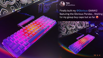 CUSTOM GLORIOUS GMMK 2 KEYBOARD BUILD (PANDA SWITCHES + SOUND TEST)