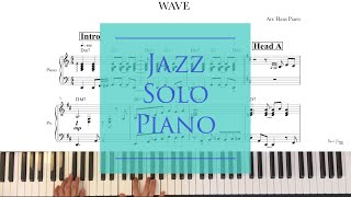 Wave /Jazz Solo Piano/ Free transcription/arr.HansPiano