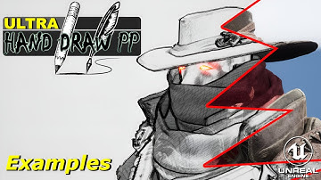 01 - Hand Draw Post Process in Uneral Engine 5 Pencil, Ink, Cel Shading, Outliner