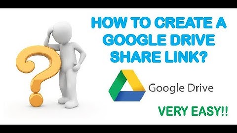 How to create a google drive share link , quick video.. super simple