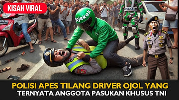 VIRAL ! OKNUM POLISI APES TIILANG DRIVER OJOL YANG TERNYATA ANGGOTA PASUKAN TNI. GEGERKAN WARGA