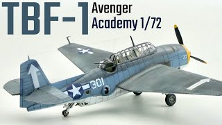 Grumman TBF1 Avenger 1/72 Academy 12452 Full Build Video | RWO Models