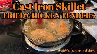 CAST IRON SKILLET SOUTHERN FRIED CHICKEN TENDERS | Cast Iron Cooking screenshot 2