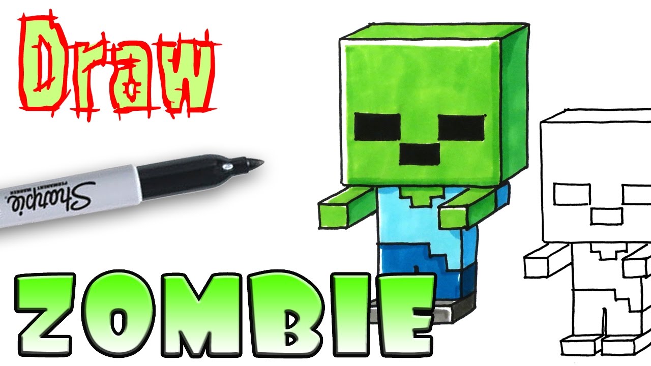 How to Draw Mincraft Zombie - Coloring Pages - YouTube