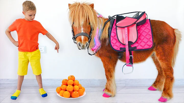 Vlad and Mom choose new pets - Funny stories for kids