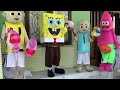 ON MY WAY - My Friends Wearing Cosplay SPONGEBOB SQUAREPANTS PATRICK STAR UPIN IPIN JOGET BADUT LUCU