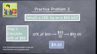 How to Use Percentages to Easily Calculate Tips with Math Dude, Jason Marshall