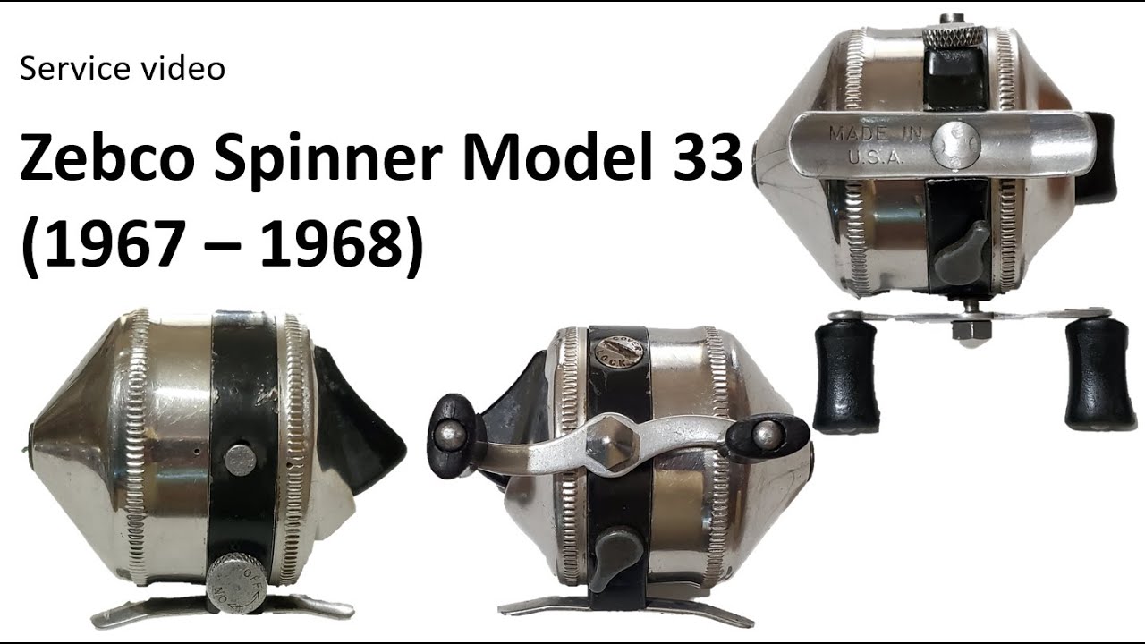 Vintage Zebco Spinner Model 33 (1967 - 1968 version) Spincast