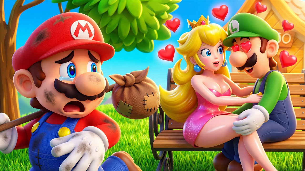 ¡Ay, no! ¿Por qué PEACH abandonó a MARIO? Historia triste | Súper Mario Bros La Película