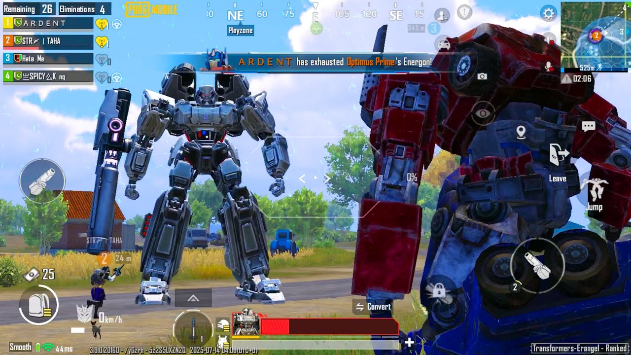 Complete The Special Megatron & Optimus Prime Trial Challenge In PUBG Mobile