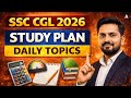 SSC CGL 2026 Strategy Tamil | 90 Days Study Plan for SSC CGL Preparation | Daily Topics | By Pranawa