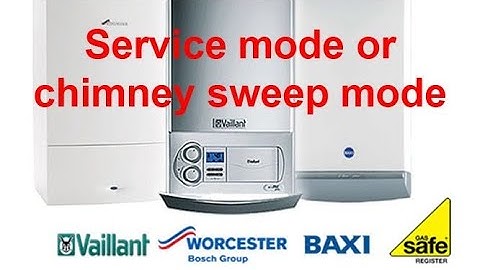 How to put different boilers into service mode chimney sweep mode or high and low fire for analysing