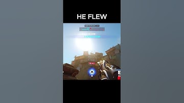 HE FLEW !?!?!?!  #funny #overwatch2 #overwatch #overwatchclips #fyp #bug #glitch #funnymoments