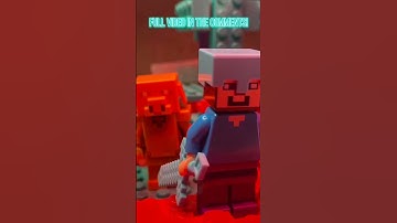 Steve backstabs a Piglin! #lego #minecraft #legominecraft #tlg