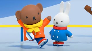 The ice is slippy! | Miffy | Full Episodes