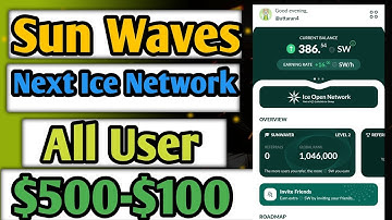 Sunwaves Token mining app | Next Ice Network | Free Airdrop