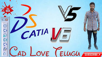 (తేలుగు) Catia v5 Profile tools Circle and Arc commands with sub commands ||CAD LOVE TELUGU||