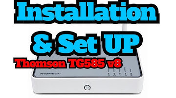 How to Setup a Thomson TG585 v8 DSL Modem Router in 1 Minute