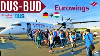 EUROWINGS DASH 8 Q400 | TRIPREPORT | DÜSSELDORF - BUDAPEST | EW 9784 | BASIC | HD