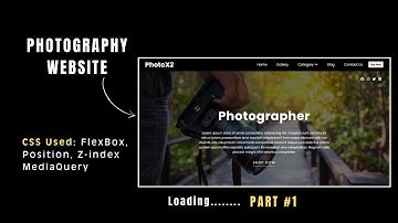 #1- Photography Website Using HTML CSS Step-By-Step, Navbar & Hero Section Design | @webcoding25